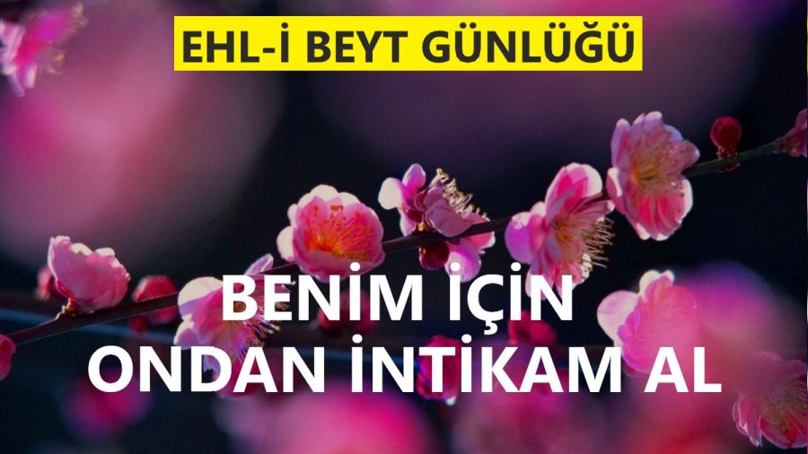‘Benim için ondan intikam al’