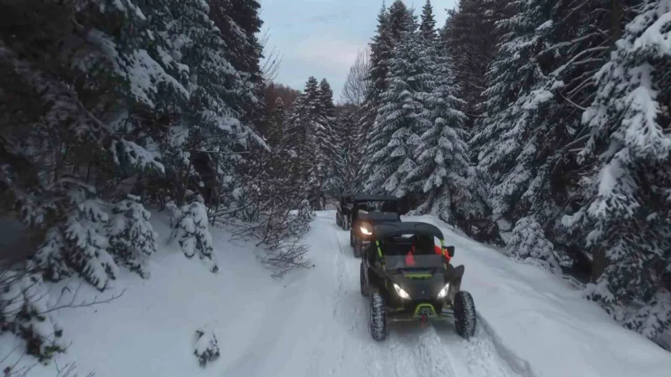 Beyaz �rt�n�n keyfini UTV'lerle ��kard�lar