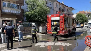 Bodrum katta çıkan yangın paniğe neden oldu