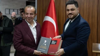 BTP lideri Hseyin Batan Bolu Belediye Bakan Tanju zcana ziyaret