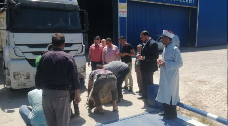 Buğday hasadı dualarla başladı