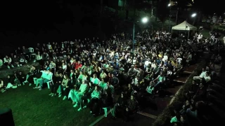 Bursa'da ak havada sinema keyfi