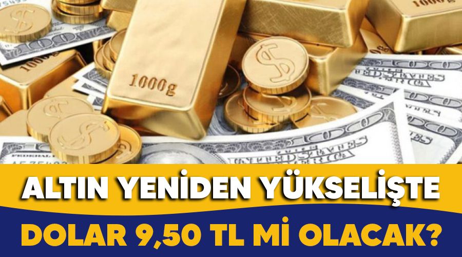 Dolar 9,50 TL mi olacak, altın yeniden yükselişte