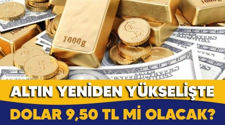 Dolar 9,50 TL mi olacak, altın yeniden yükselişte