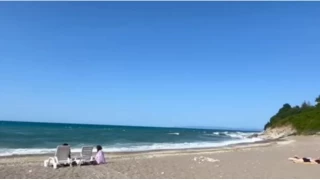 Dzce'de hava artlar sebebiyle denize girmek yasakland