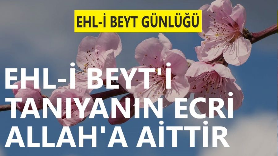 Ehl-i Beyt’i tanıyanın ecri Allah’a aittir