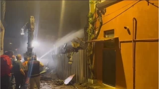 Fatih'te ksmen ken metruk bina kontroll olarak ykld