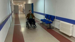 Felç kalan genç sürücüye hasta yatağında ikinci şok