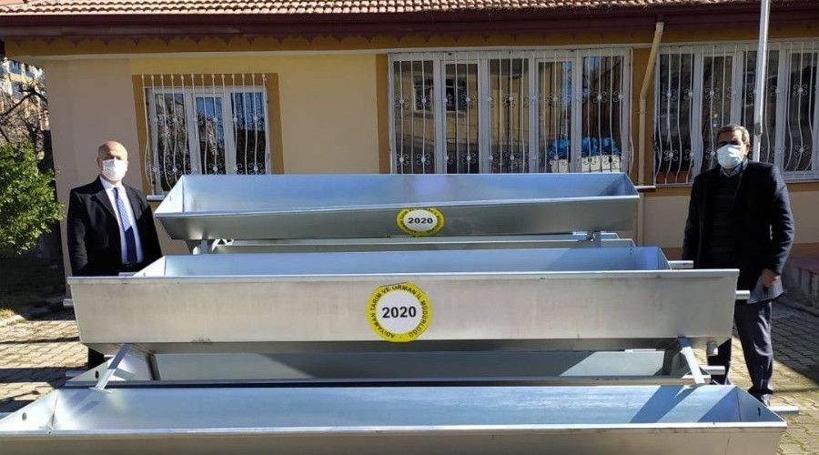 Gölbaşı ilçesinde 14 köye sıvat dağıtımı yapıldı