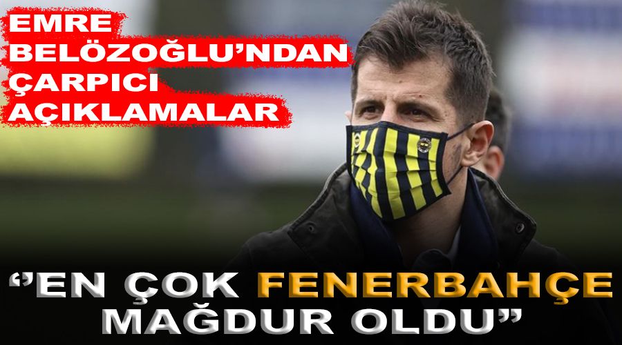 "Hakemler konusunda en �ok F.Bah�e ma�dur oldu"