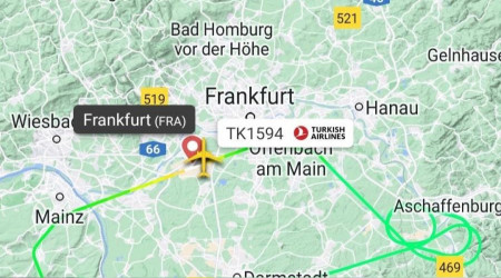 İniş takımları kapanmayan THY uçağı Frankfurt'a geri döndü