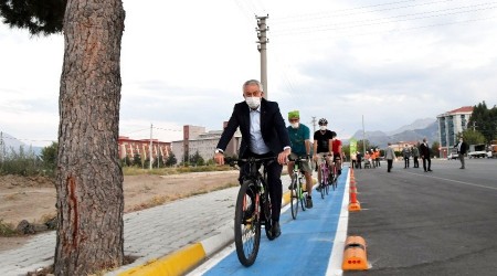 Isparta'ya 23 Km uzunluunda bisiklet yolu