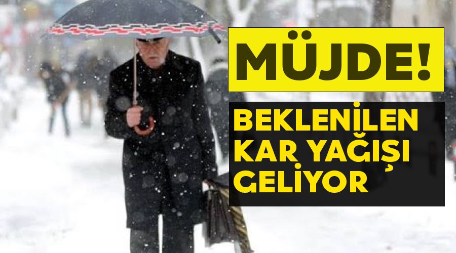 İstanbul için kar müjdesi