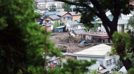 Japonya'daki heyelanda 20 kişi kayıp