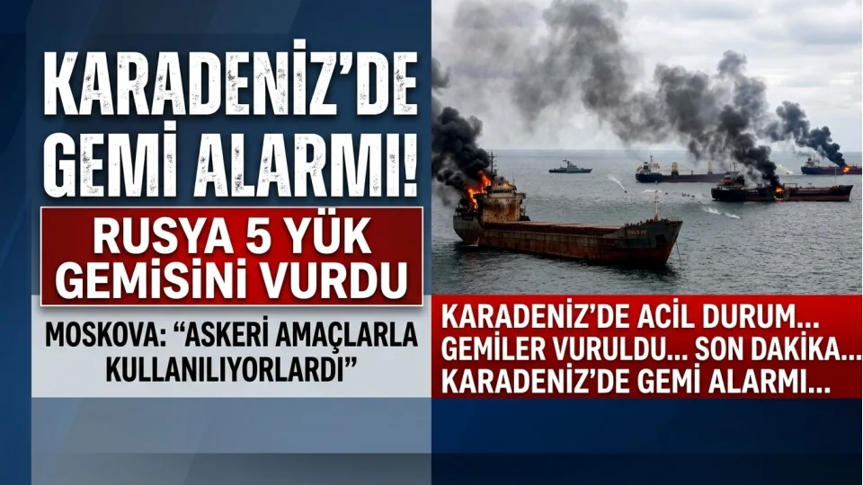 KARADEN�Z�DE GEM� ALARMI! RUSYA 5 Y�K GEM�S�N� VURDU