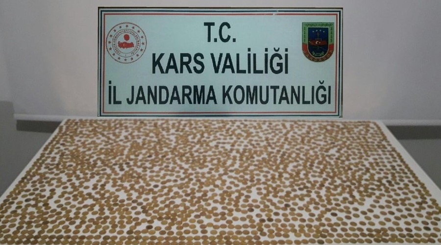 Kars'ta bin 955 sikke ele ge�irildi
