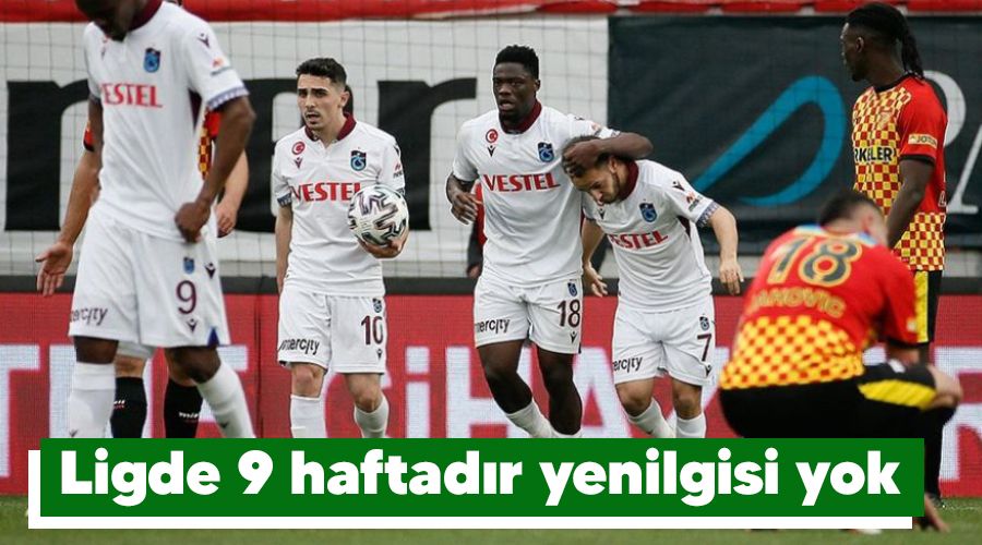 Ligde 9 haftadır yenilgisi yok
