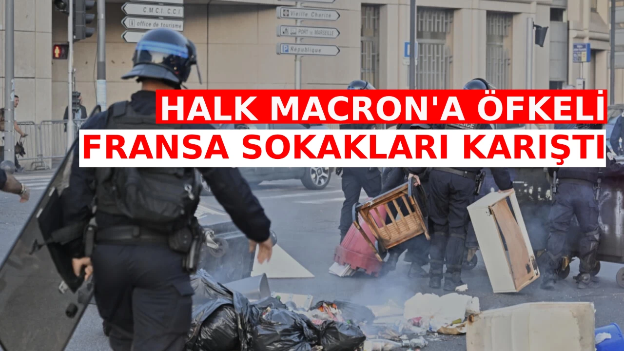 Macron'a tepki sokaklara ta�t�