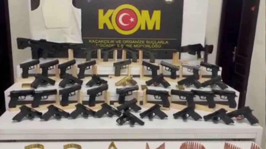 Mersin'de silah kaçakçılarına operasyon