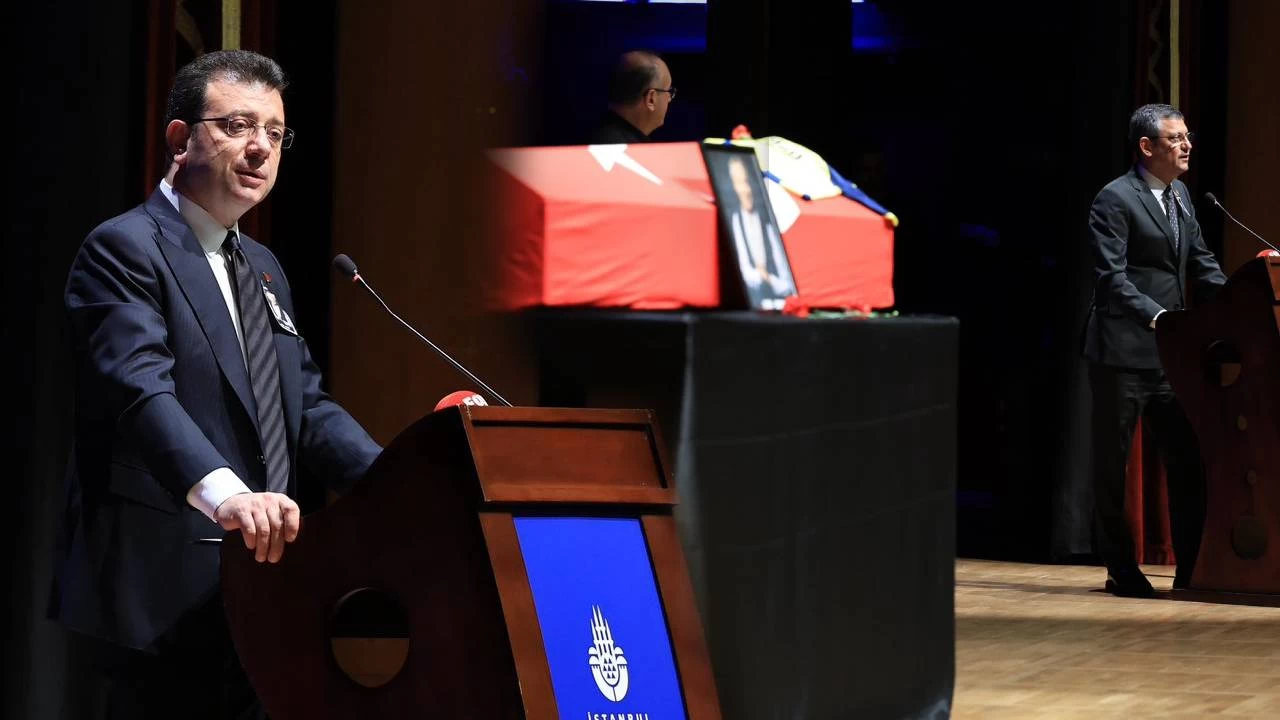 Metin Uca için CRR'de düzenlenen törene Özel ve İmamoğlu da katıldı