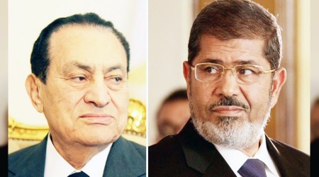 Mursi ve Mbarek ilk kez mahkemede yzleti