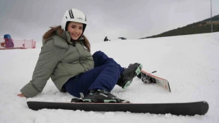 Palandken'de kayak keyfi balad