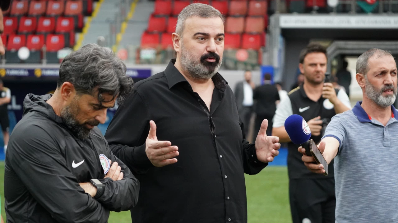 Rizespor Ba�kan� �brahim Turgut �fkeli ve sert konu�tu