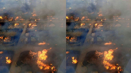 Rusya'da yangın: 1 ölü, 659 kişi evsiz kaldı