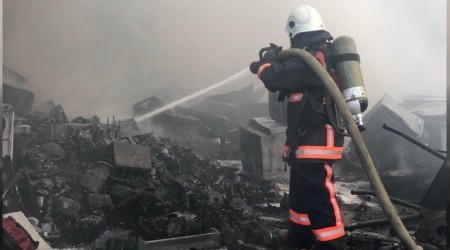 Sanayi sitesinde yangın