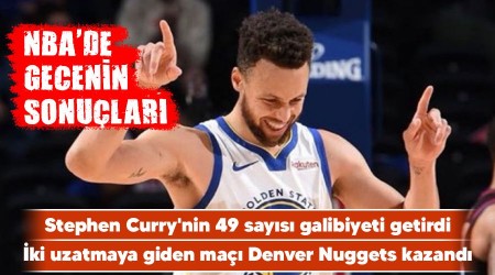 Stephen Curry'nin 49 sayısı galibiyeti getirdi