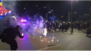 Suriyeliler Emevi Meydanı'nda 2026'ya coşkuyla girdi