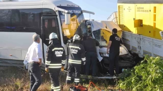 Tekirdağ'da feci kaza: 18 işçi hastaneye kaldırıldı