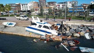 Tuzla'da fırtına sonrası hasar tespit çalışmaları sürüyor