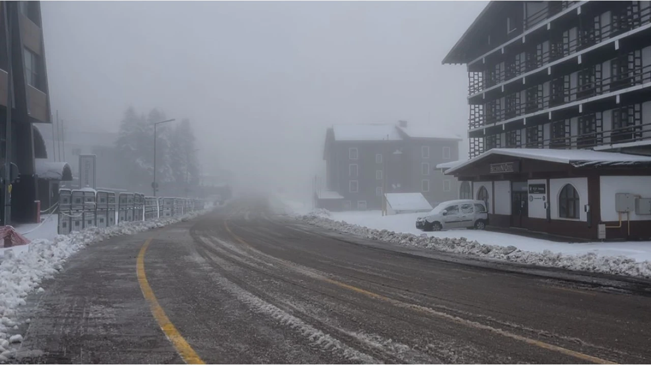 Uluda'da kar var oteller kapal