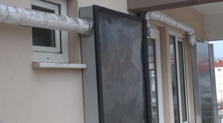 Üzerinde çalıştığı projeyle evini güneşle ısıttı