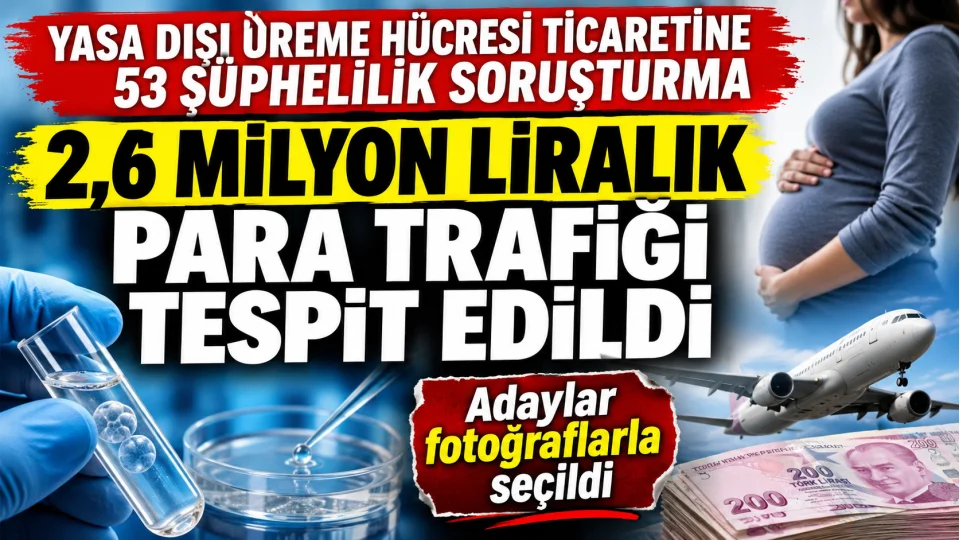 Yasa d��� �reme h�cresi ticaretinde milyonluk para trafi�i