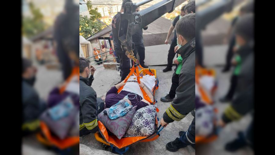 200 kiloluk hasta eve vin�le ta��nd�