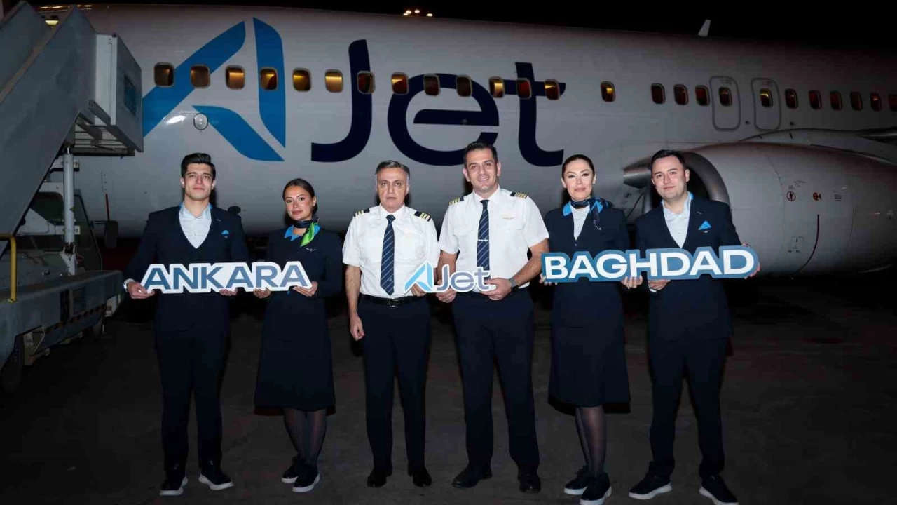 AJet'in Ankara-Bağdat Hattı açıldı