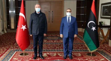 Akar, Libya Yüksek Devlet Konseyi Başkanı ile görüştü
