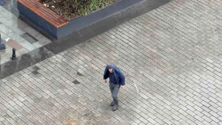 Arnavutköy'de dolu yağışı etkili oldu