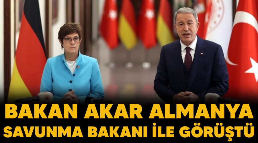 Bakan Akar, Almanya Savunma Bakanı ile görüştü