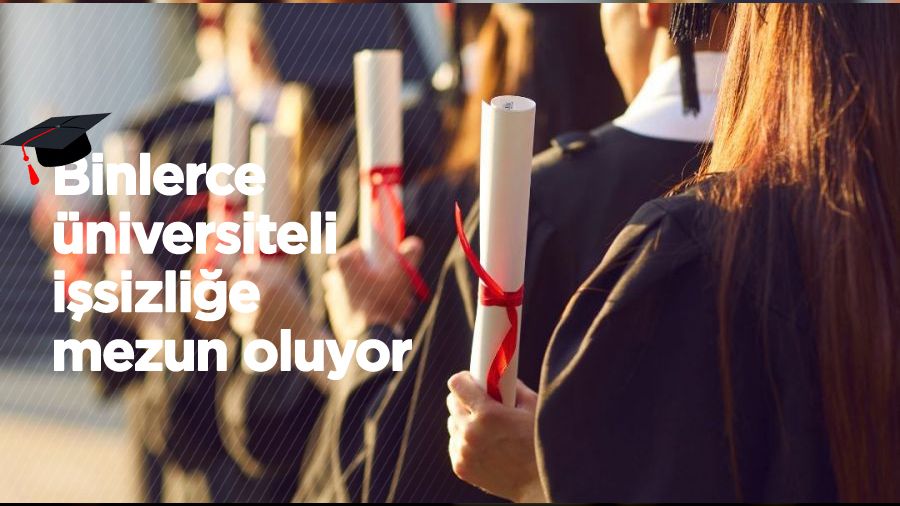 Binlerce üniversiteli işsizliğe mezun oluyor