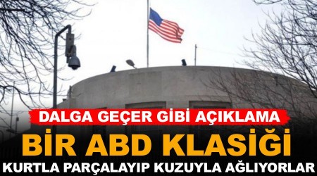 Bir ABD klasii. Yine kurtla paralayp kuzuyla alyorlar