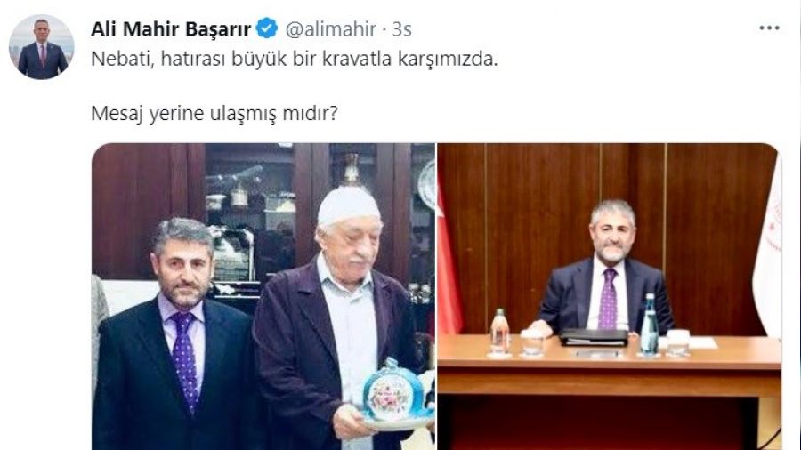 CHP’li Başarır’ın Nebati paylaşımı çok konuşulur