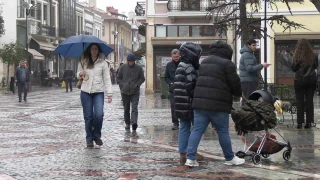 Edirne'de ya�mur etkili oldu