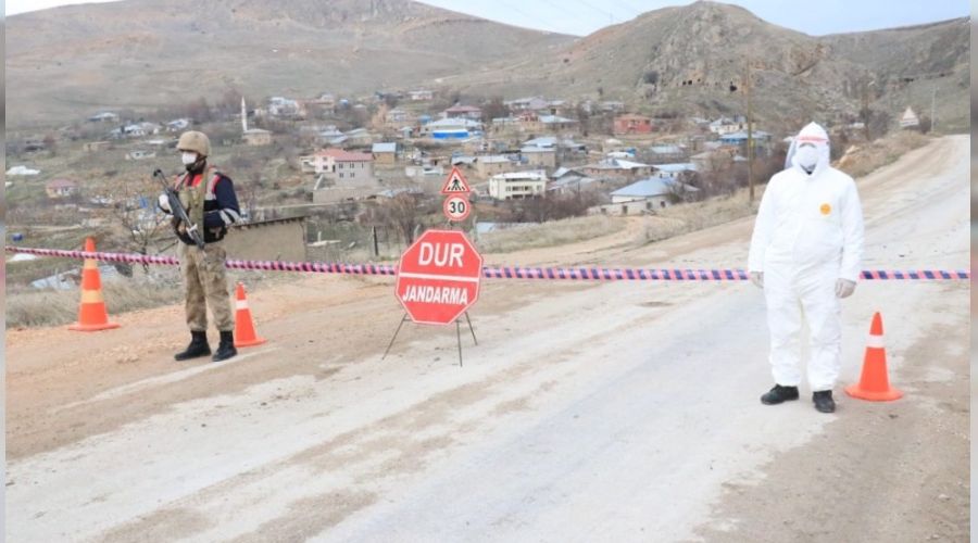 Elaz'da 3 ky karantinada