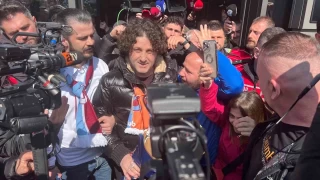 Fatih Tekke'ye Trabzon'da coşkulu karşılama