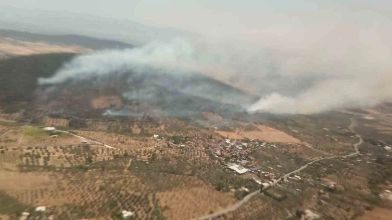 Foça'daki yangın büyüyor