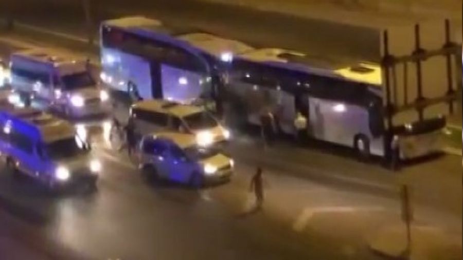 Gaziantep'te iki yolcu otobs arpt: 12 yaral