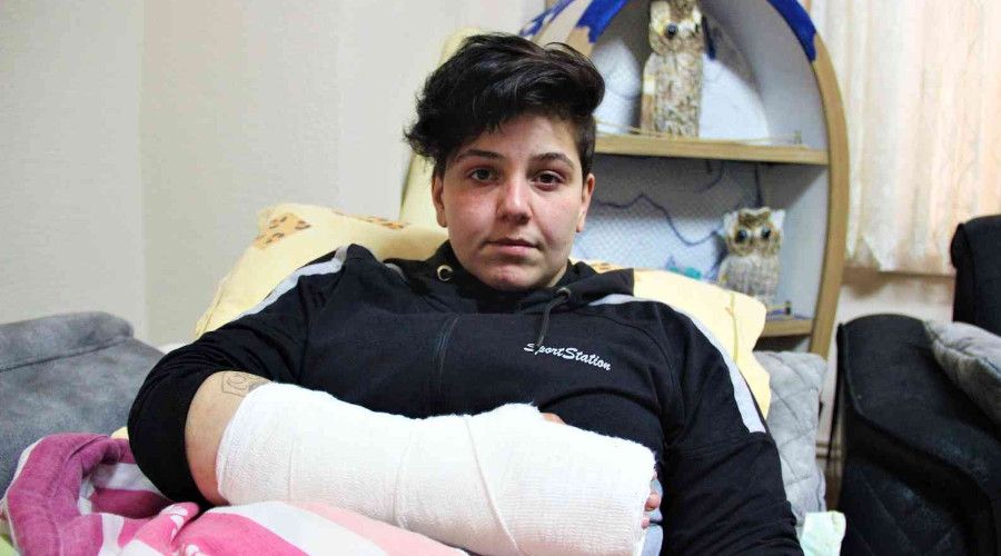 Gen� kad�n kuryeyi ac�mas�zca b�yle darp ettiler